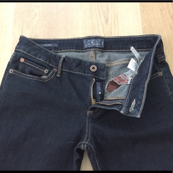 EUC Lucky Brand Lolita Boot Dark Blue Jeans,Sz8/29 - Picture 5 of 10